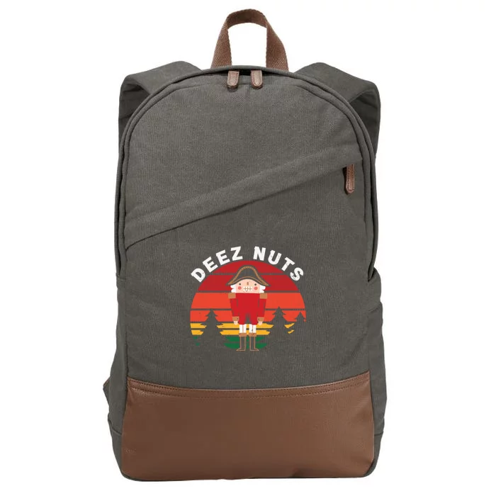 Deez Nut Retro Cotton Canvas Backpack