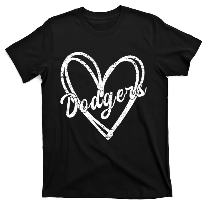 Dodgers Name Retro Vintage Apparel Gift Dodgers Lover T-Shirt