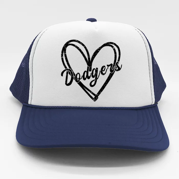 Dodgers Name Retro Vintage Apparel Gift Dodgers Lover Trucker Hat