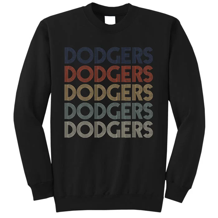 Dodgers Name Retro Vintage Apparel Gift Dodgers lover Sweatshirt