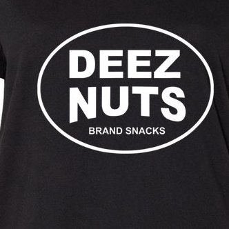 Deez Nuts Roasted Peanuts Women's V-Neck Plus Size T-Shirt