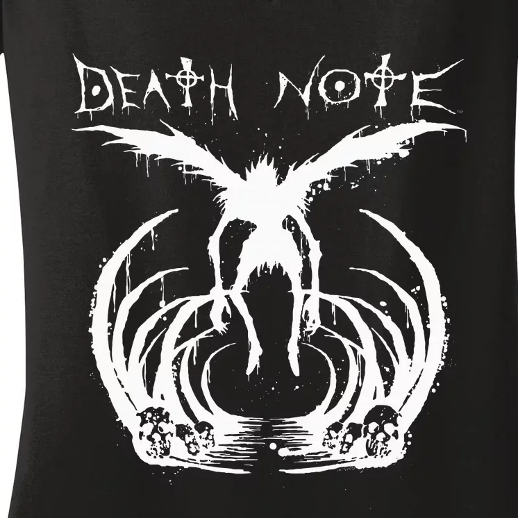 Death Note Ryuk Splatter Women's V-Neck T-Shirt