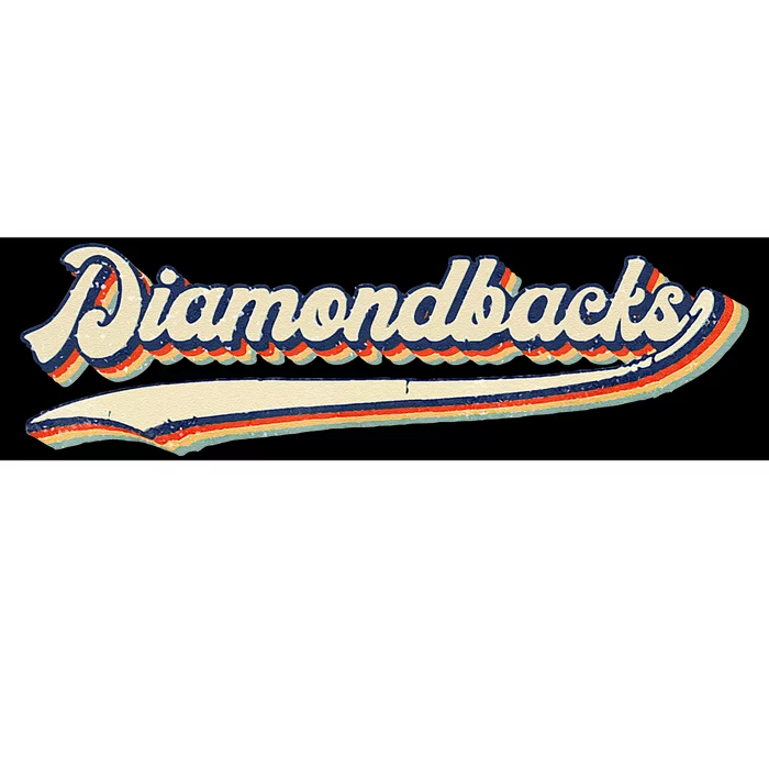 Diamondbacks Name Retro Vintage Gift For Men Women Bumper Sticker