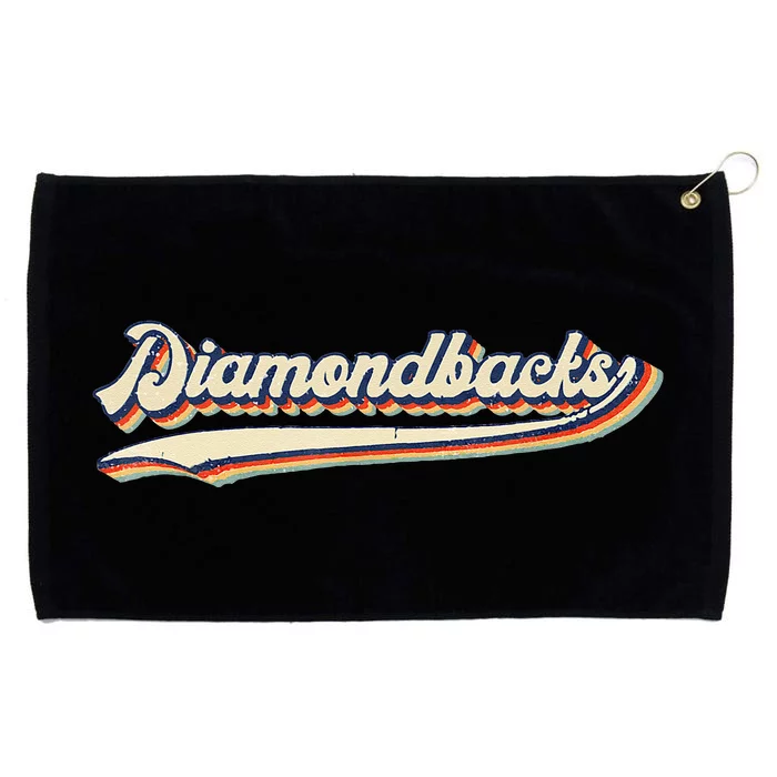 Diamondbacks Name Retro Vintage Gift For Men Women Grommeted Golf Towel