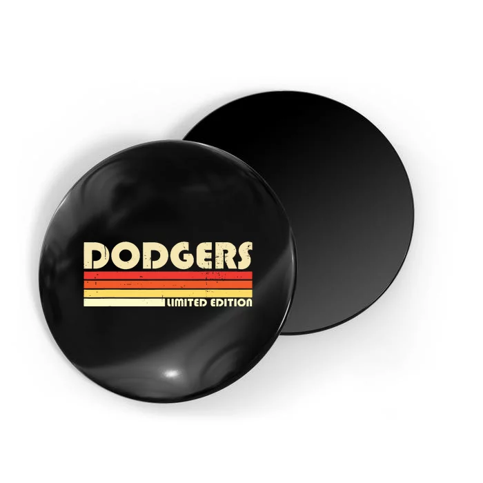 Dodgers Name Retro Vintage Apparel Gift For Men Women Magnet