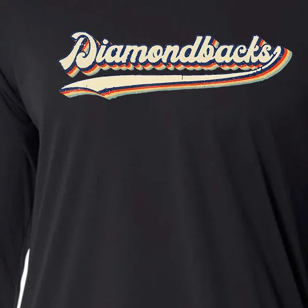 Diamondbacks Name Retro Vintage Gift For Men Women Cooling Performance Long Sleeve Crew