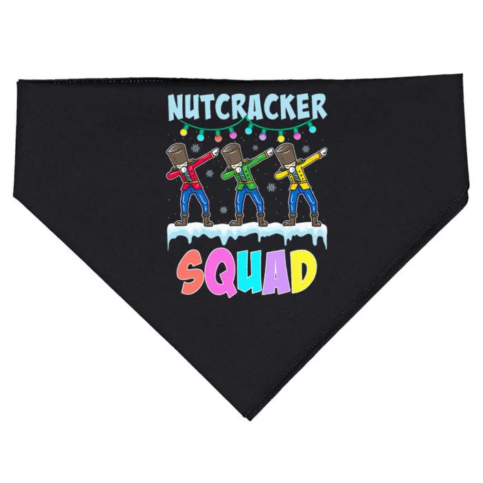 Dabbing Nutcracker Squad Christmas Ballet Pj Xmas USA-Made Doggie Bandana