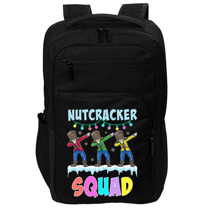 Dabbing Nutcracker Squad Christmas Ballet Pj Xmas Impact Tech Backpack