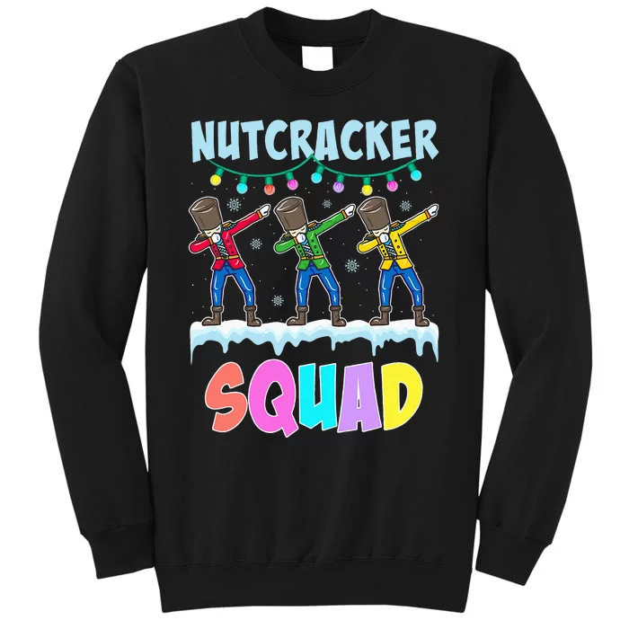 Dabbing Nutcracker Squad Christmas Ballet Pj Xmas Tall Sweatshirt