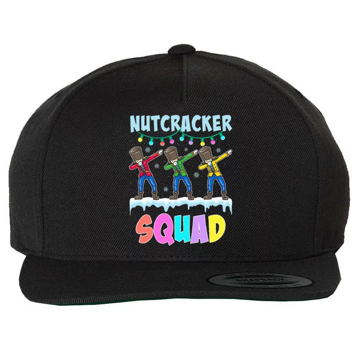 Dabbing Nutcracker Squad Christmas Ballet Pj Xmas Wool Snapback Cap