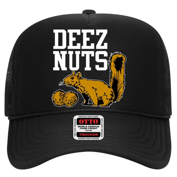 Deez Nuts Squirrel High Crown Mesh Trucker Hat