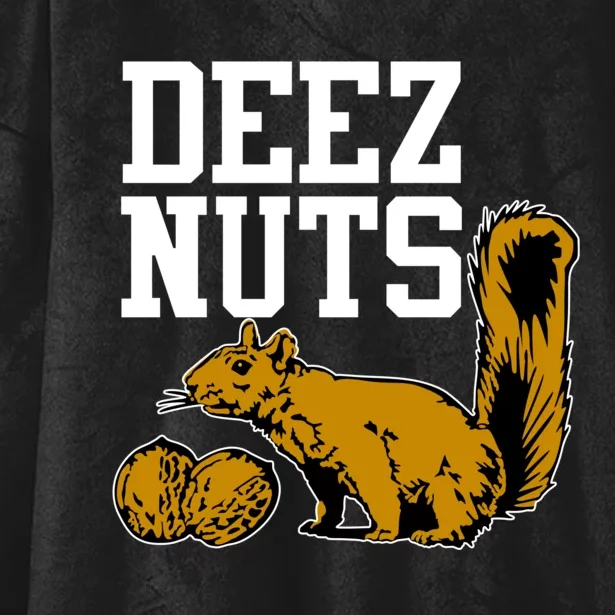 Deez Nuts Squirrel Hooded Wearable Blanket