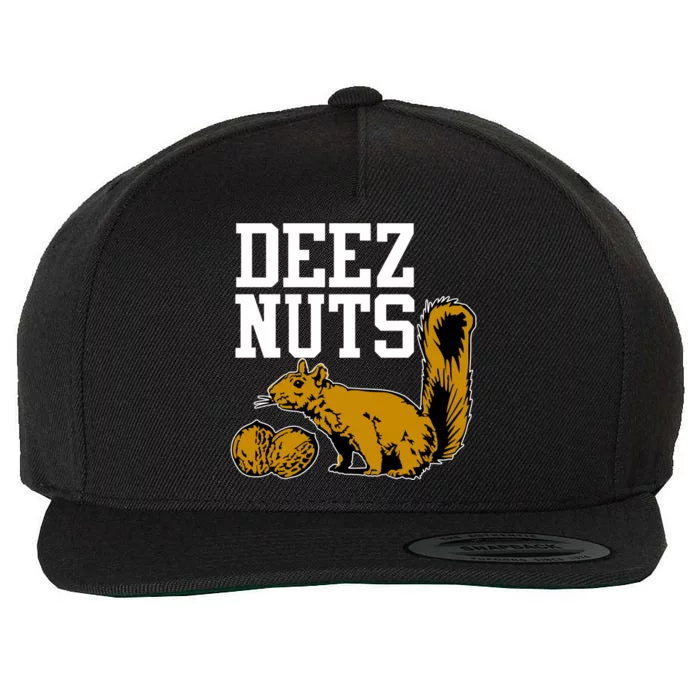 Deez Nuts Squirrel Wool Snapback Cap