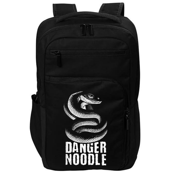 Danger Noodle Snake Reptile Lover Zoo Zookeeper Zoologist Impact Tech Backpack