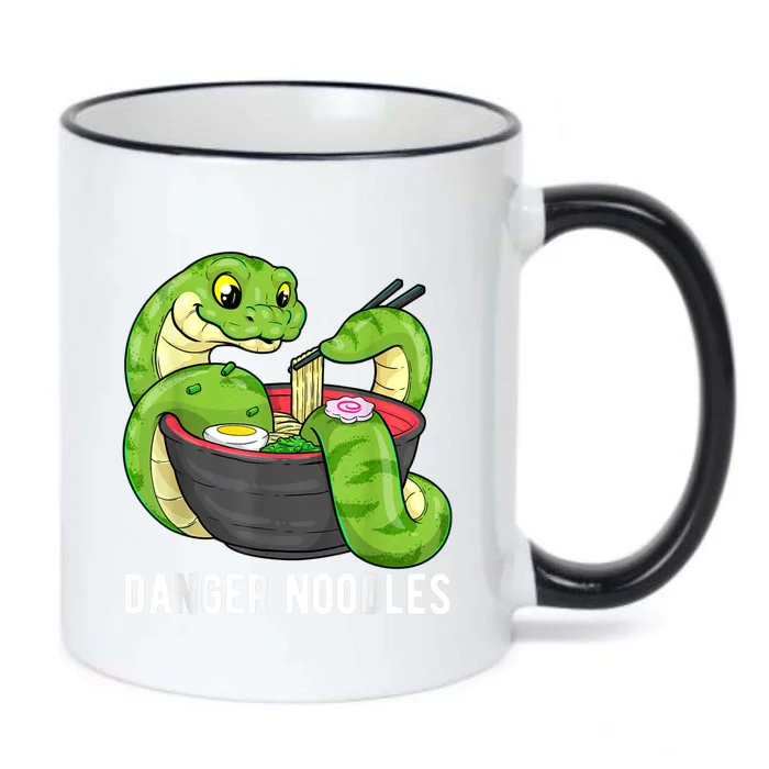 Danger Noodles Snake Ramen Noodle Rattlesnake Black Color Changing Mug