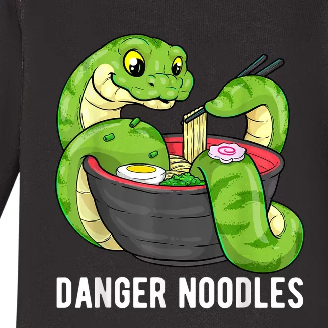 Danger Noodles Snake Ramen Noodle Rattlesnake Baby Long Sleeve Bodysuit