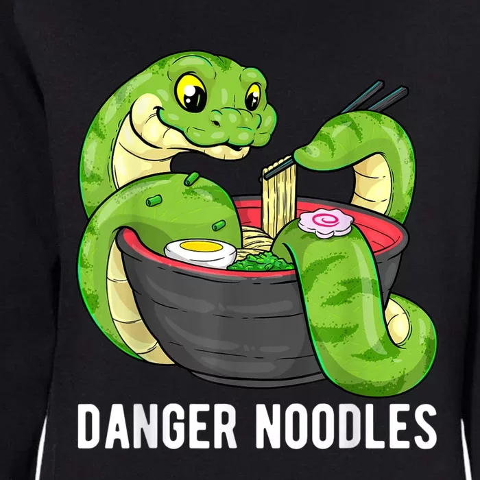 Danger Noodles Snake Ramen Noodle Rattlesnake Womens California Wash Sweatshirt