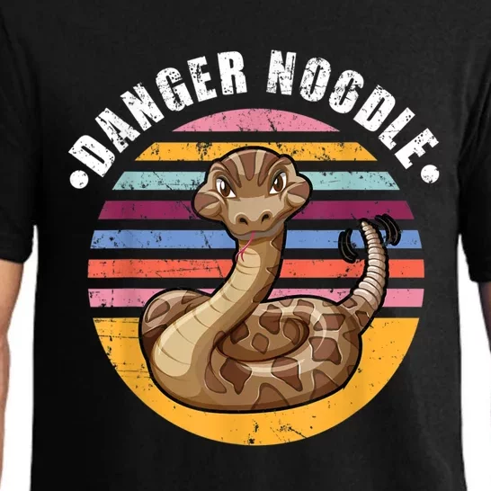 Danger Noodle Snake Retro Reptile Rattle Snake Pajama Set