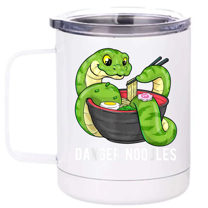 Danger Noodles Snake Ramen Noodle Rattlesnake Front & Back 12oz Stainless Steel Tumbler Cup