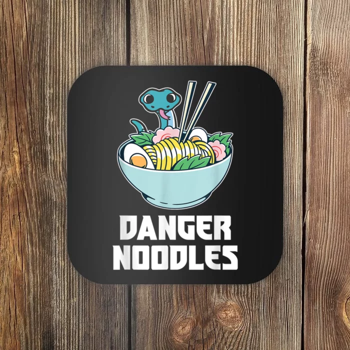 Danger Noodles Snake Kawaii Anime Funny Ramen Soup Snakes Coaster