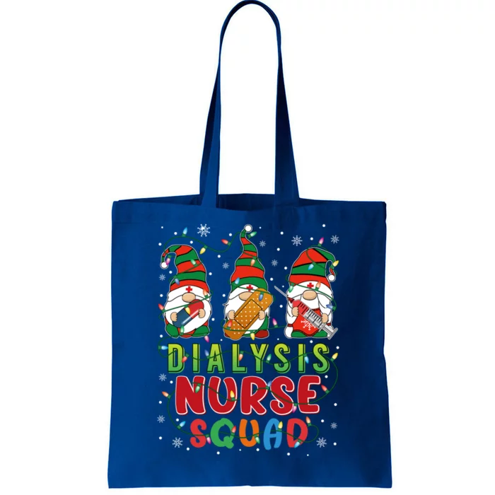 Dialysis Nurse Squad Three Gnomes Christmas Gnome Nurse Gift Tote Bag