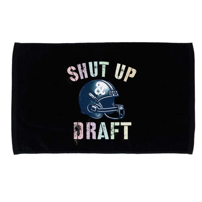 Draft Night Shut Up & Draft Fantasy Football Genius Newbie Microfiber Hand Towel