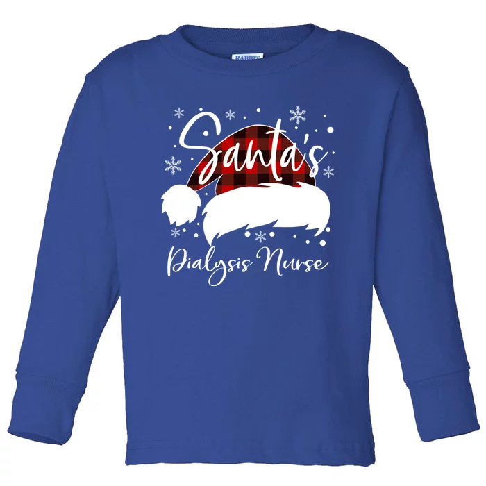 Dialysis Nurse Santas Favorite Nurse Dialysis Nurse Elf Fun Great Gift Toddler Long Sleeve Shirt