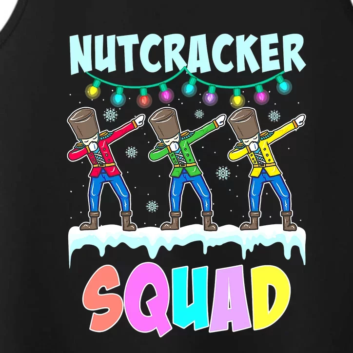 Dabbing Nutcracker Squad Deez Nuts Funny Christmas Performance Tank