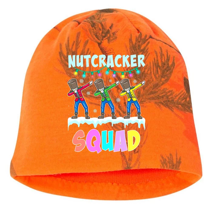 Dabbing Nutcracker Squad Deez Nuts Funny Christmas Kati - Camo Knit Beanie