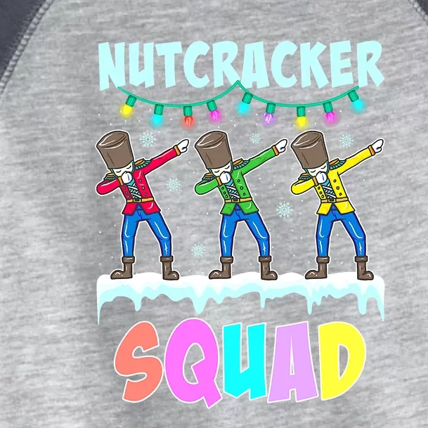 Dabbing Nutcracker Squad Deez Nuts Funny Christmas Toddler Fine Jersey T-Shirt