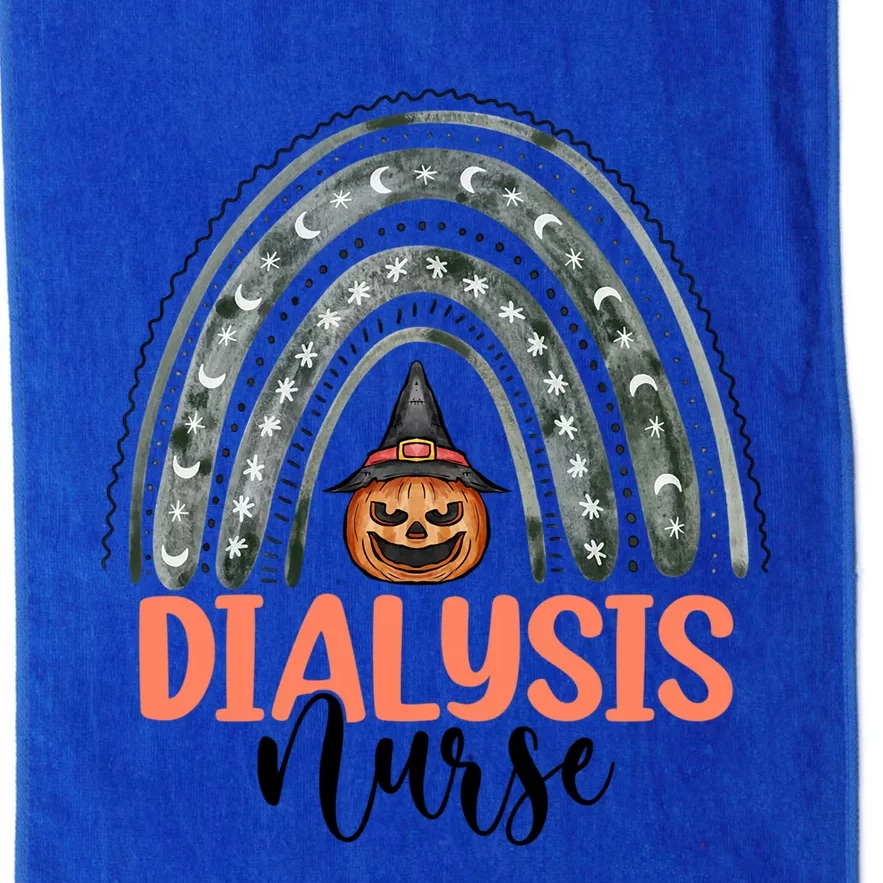 Dialysis Nurse Spooky Halloween Pumpkin Rainbow Nursing Meaningful Gift Platinum Collection Golf Towel