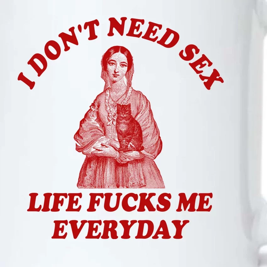 Dont Need Sex Life F Me Every Day Retro Offensive Humor Black Color Changing Mug