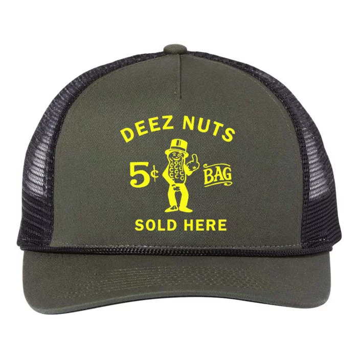 Deez nuts sold here Retro Rope Trucker Hat Cap