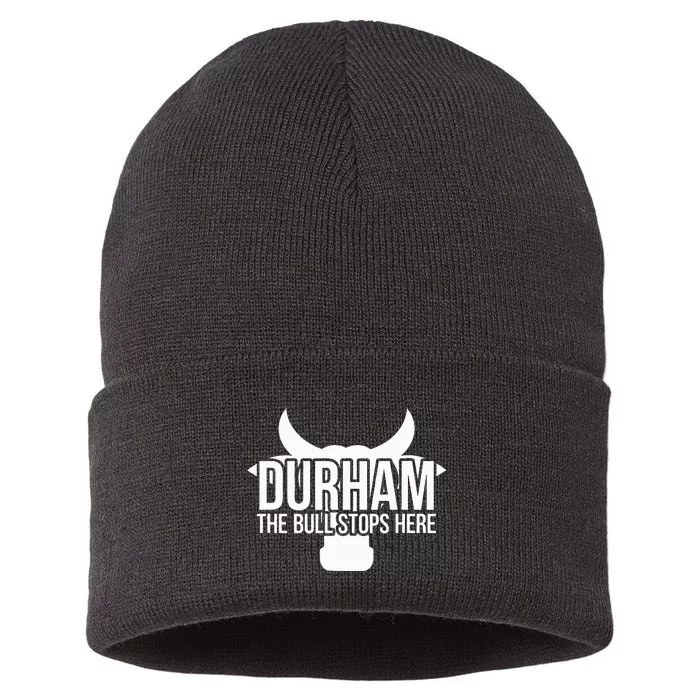 Durham Nc The Bull Stops Here Sustainable Knit Beanie