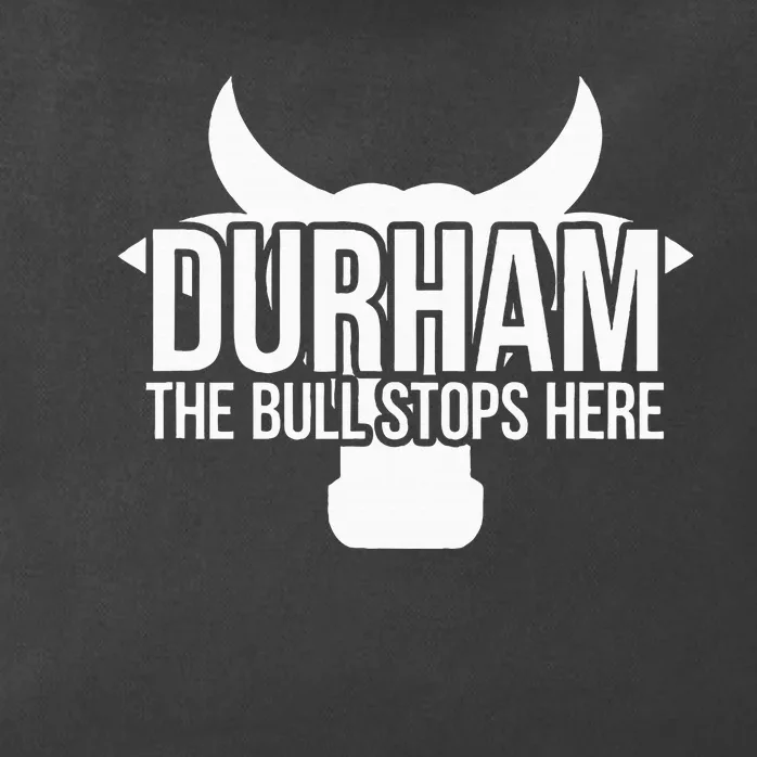 Durham Nc The Bull Stops Here Zip Tote Bag