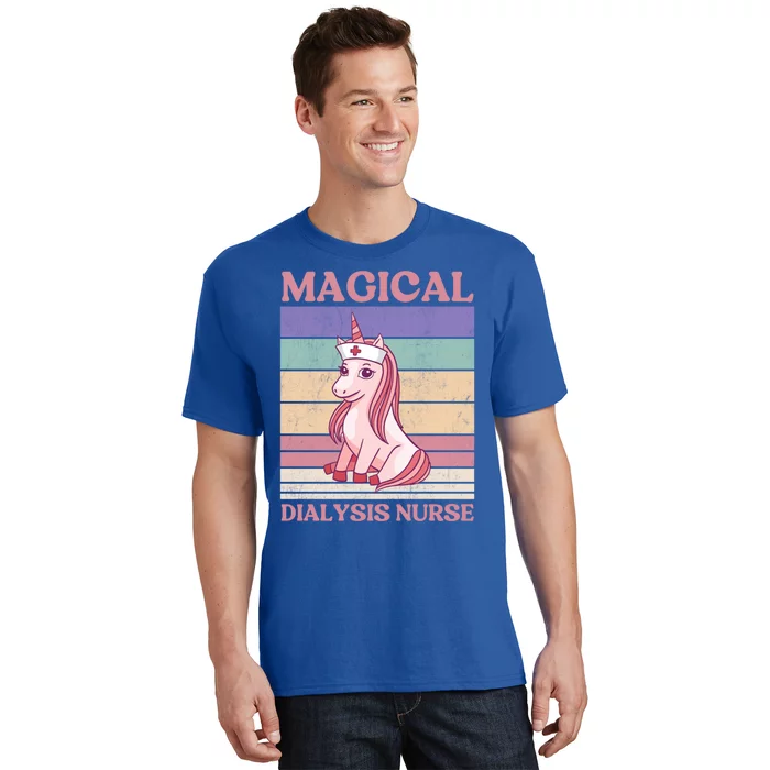 Dialysis Nurse Unicorn Magical Dialysis Nurse Funny Gift T-Shirt