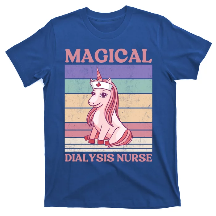 Dialysis Nurse Unicorn Magical Dialysis Nurse Funny Gift T-Shirt