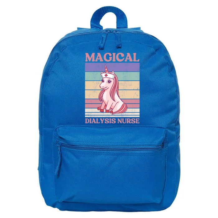 Dialysis Nurse Unicorn Magical Dialysis Nurse Funny Gift 16 in Basic Backpack