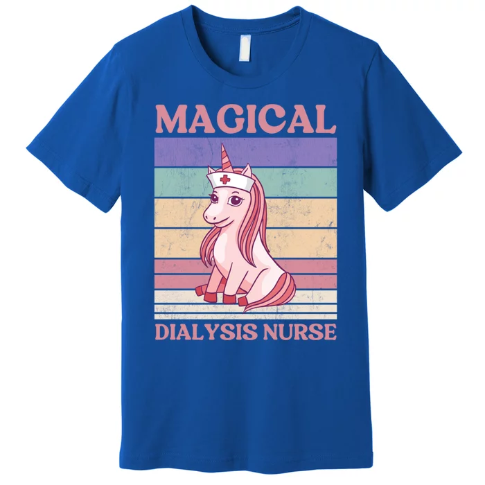 Dialysis Nurse Unicorn Magical Dialysis Nurse Funny Gift Premium T-Shirt