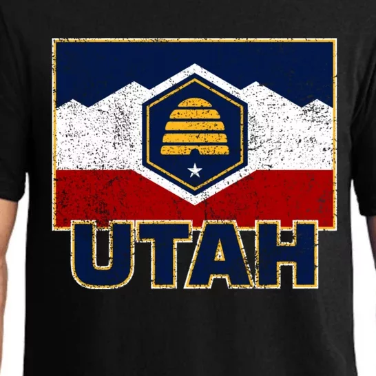 Distressed New Utah Flag Pajama Set