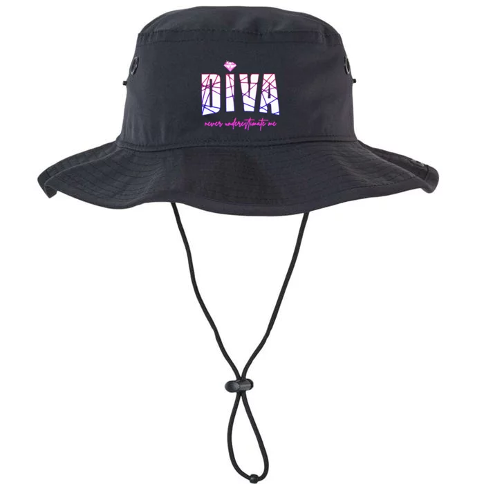 Diva Never Underestimate Me Party Diva Legacy Cool Fit Booney Bucket Hat