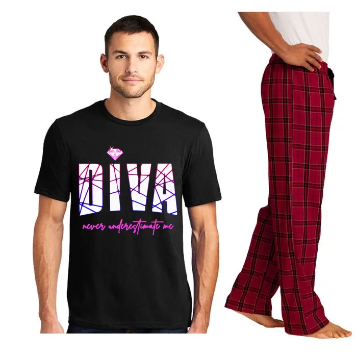 Diva Never Underestimate Me Party Diva Pajama Set