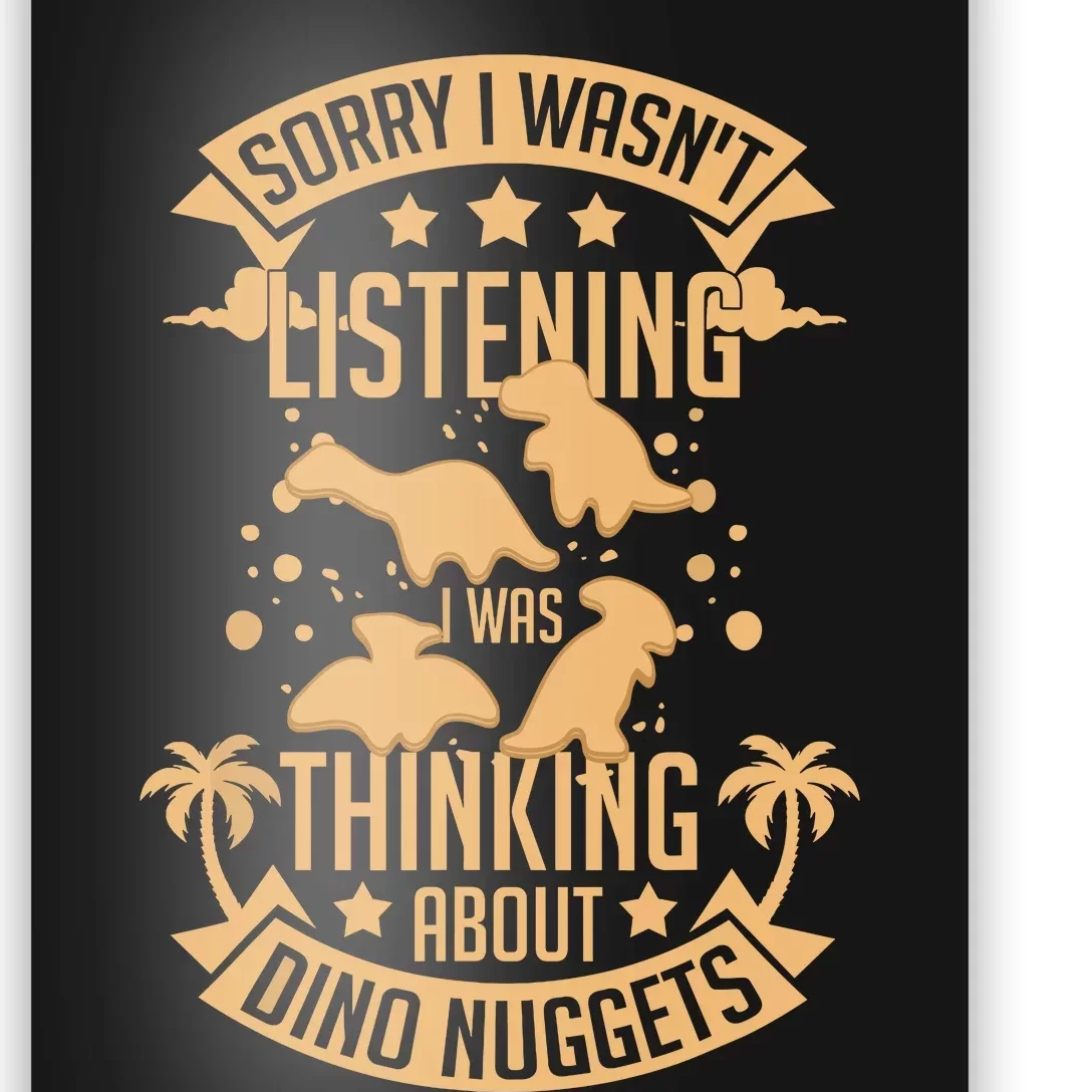 Dinosaur Nugs Veggie Funny Poster