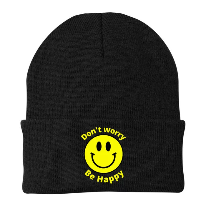 Do Not Worry Be Happy! Sunshine Cute Happiness Face Knit Cap Winter Beanie