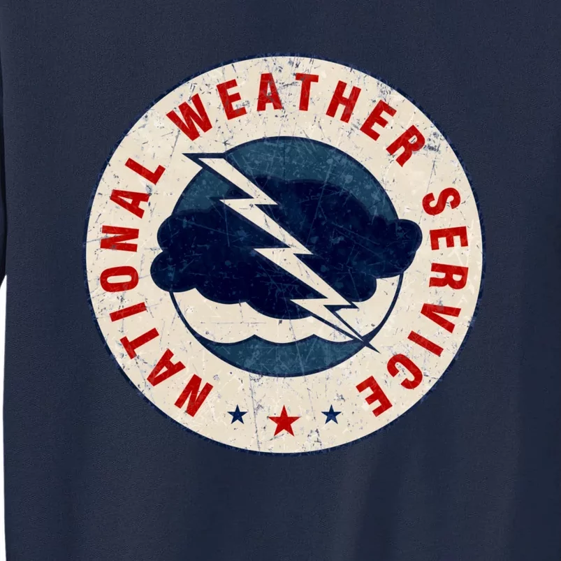 Distressed National Weather Service NWS Tall Sweatshirt