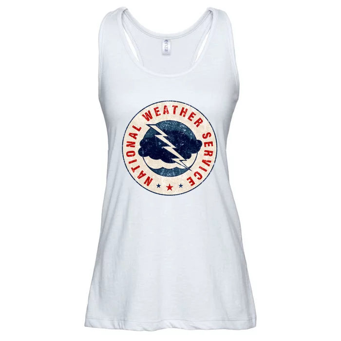 Distressed National Weather Service NWS Ladies Essential Flowy Tank