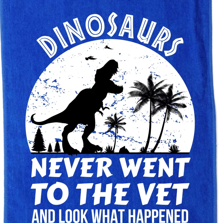 DINOSAURS NEVER WENT TO THE VET Platinum Collection Golf Towel