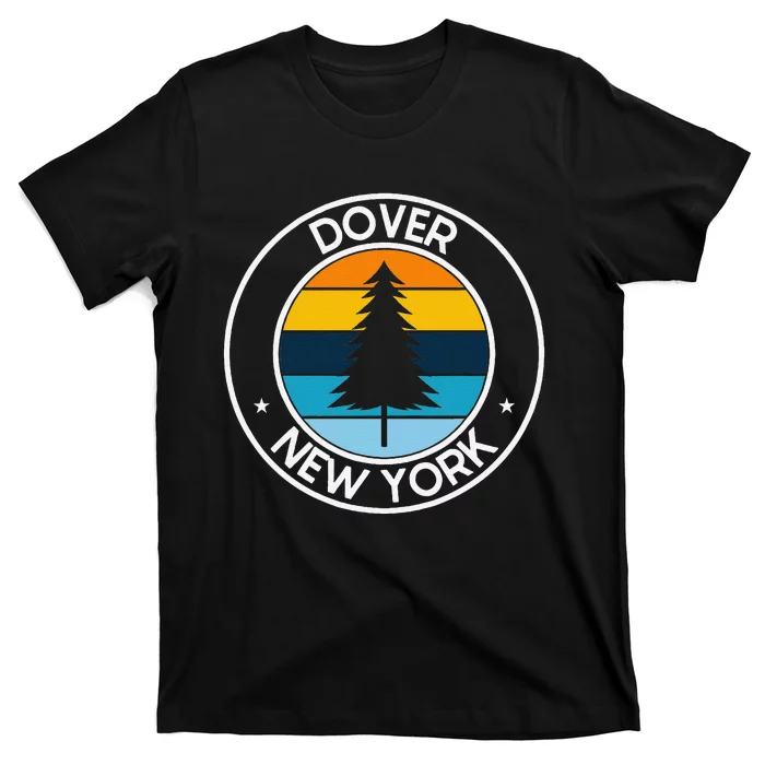 Dover New York Ny Usa City Pride Retro Sunset T-Shirt