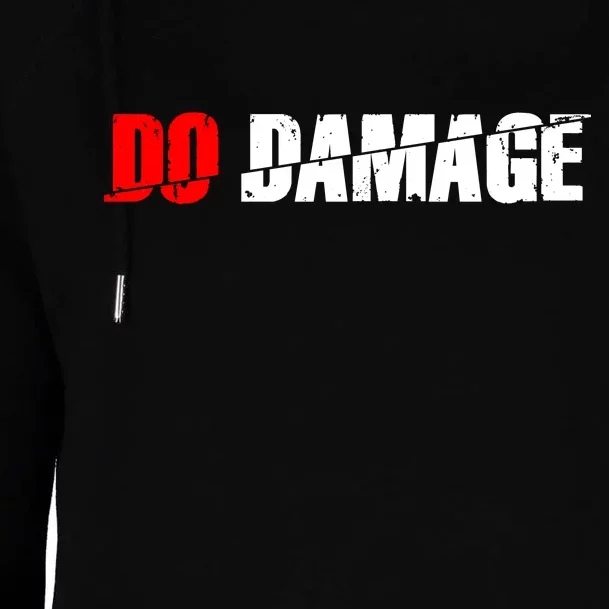 Do Damage Baseball Womens Funnel Neck Pullover Hood