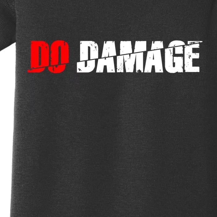 Do Damage Baseball Baby Bodysuit